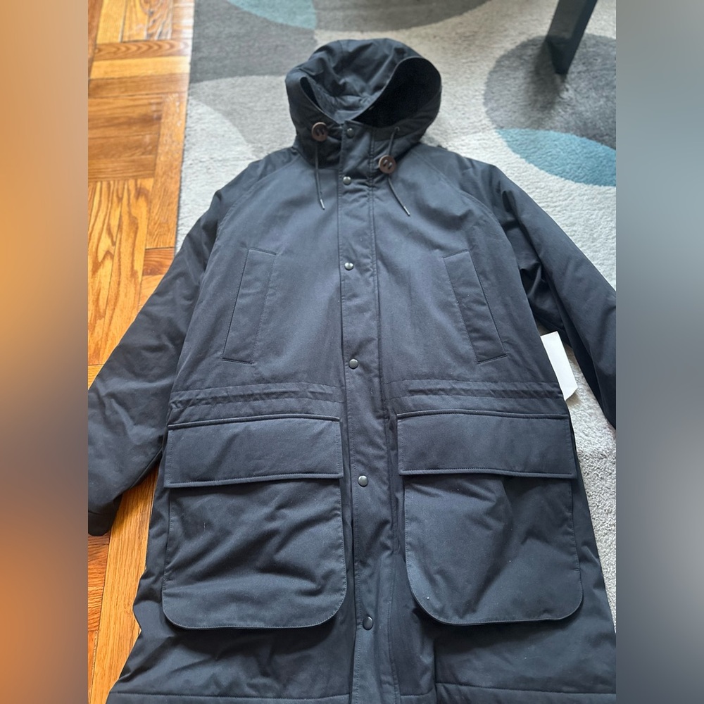 JCREW Men's Black Hooded Jacket